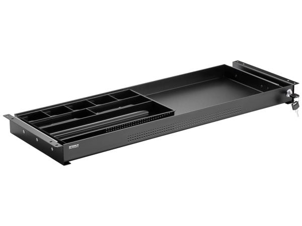 SpeaKa Professional skuff under skrivebord 740 mm x 449 mm, låsbar, svart SpeaKa Professional skuff under skrivebord 740 mm x 449 mm, låsbar, svart