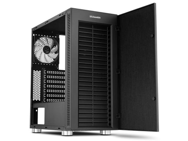 NOX Hummer Void, Midi Tower, PC, Acrylonitrilbutadienstyren, SPCC, Sort, ATX,Micro ATX,Mini-ITX, 15,4 cm