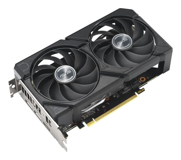 ASUS DUAL-RX9060XT-8G, Radeon RX 9060 XT, 8 GB, GDDR6, 128 bittiä, 7680 x 4320 pikseliä, PCI Express 5.0