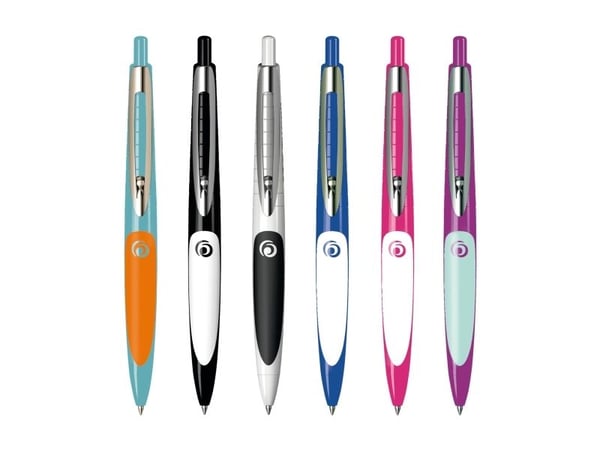 Herlitz my.pen, Klämma, Fastklämbar, indragbar kulspetspenna, Påfyllnadsbar, Blå, 1 styck