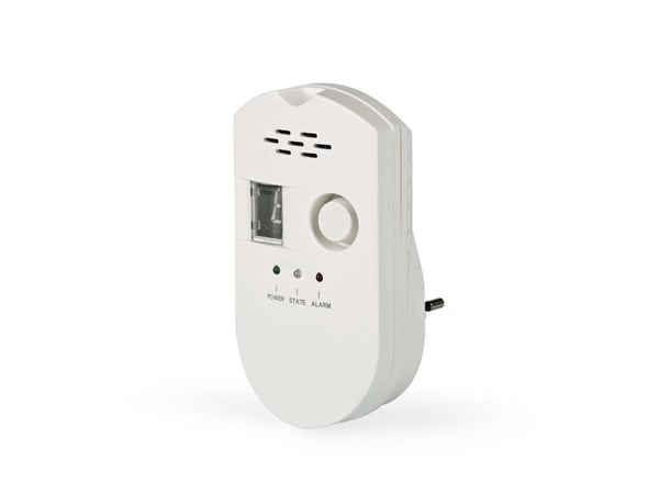 Nedis DTCTG10CWT, Nestekaasu (LPG), Maakaasu, 85 dB, EN50194, Valkoinen, AC, 100 - 240 V