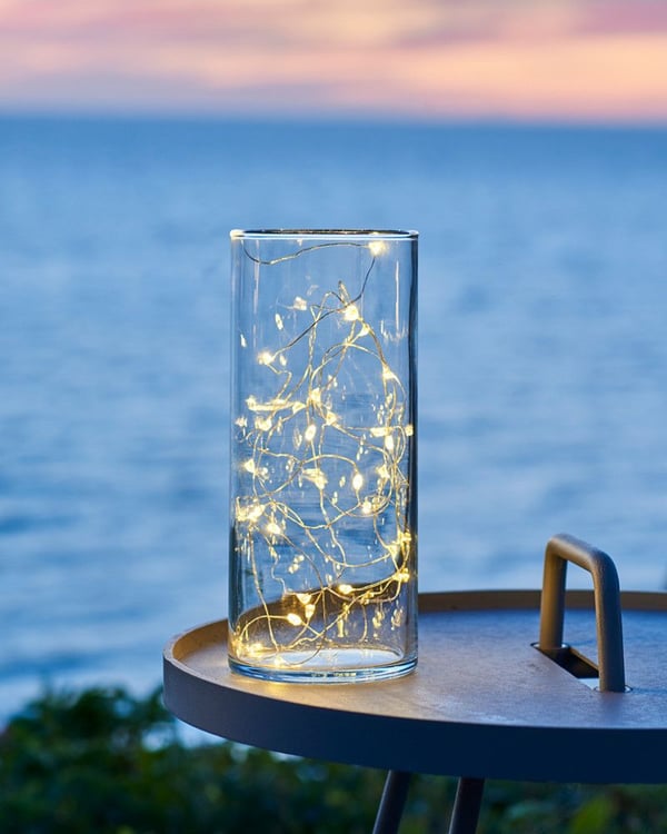 Sirius Home Maggie, Kjede, Sølv, Glass, Fleksibel, 20 ampuller, LED