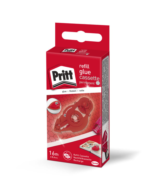 Liimarulla Pritt Compact refill, pysyvä, 8,4 mm x 16 m