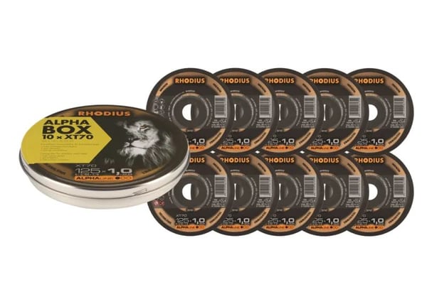 Rhodius XT70 Kapskivor - 125 x 1,0 mm - 10-pack