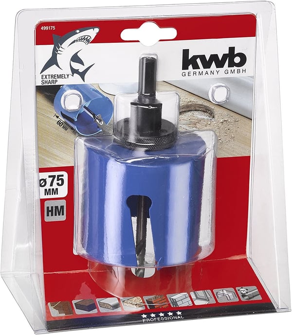 kwb ?499175, Single/enkelt, Drill, Metall, 6,8 cm, 395 g, 1 stykker