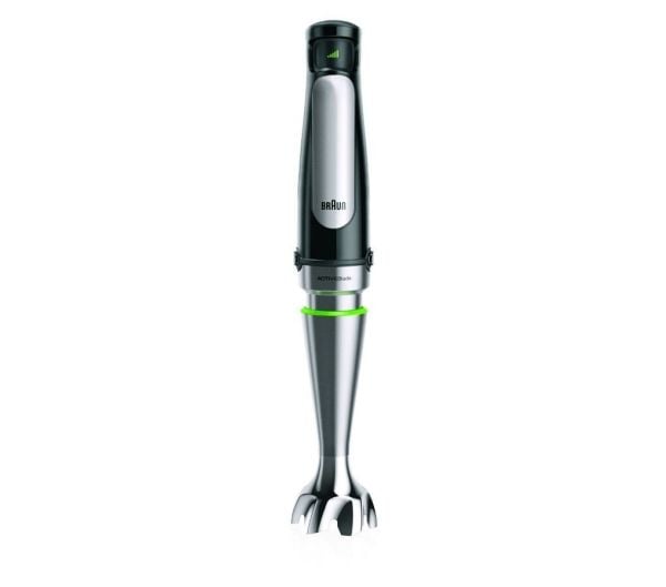 Braun MQ 7087X, Upotettava sekoitin, 1,2 L, Syke-toiminto, 1,2 m, 1000 W, Musta, Ruostumaton teräs