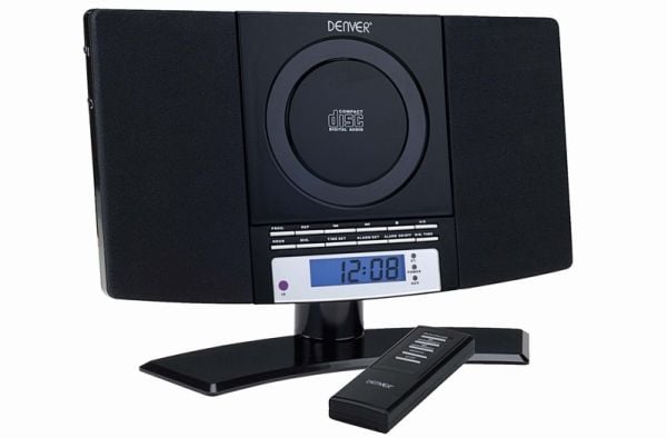 Denver MC-5220 mikrohifijärjestelmä CD FM AUX, seinäkiinnitettävä, musta