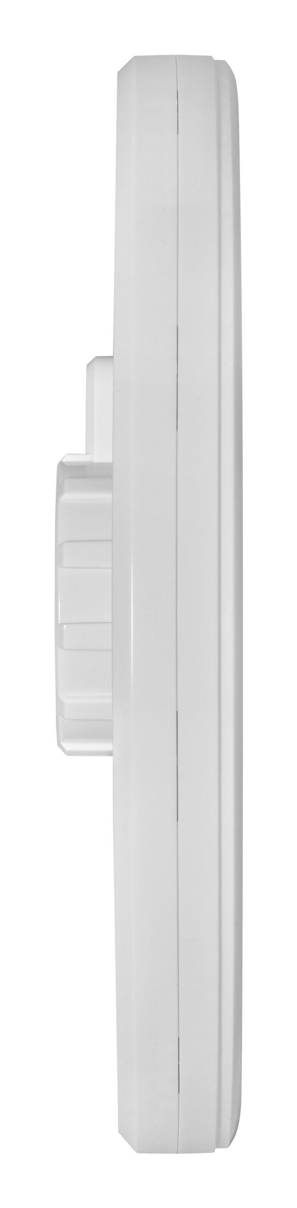 TFA-Dostmann 60.3078.02, Vägg, Quarts-klocka, Rund, Vit, Plast, Batteri