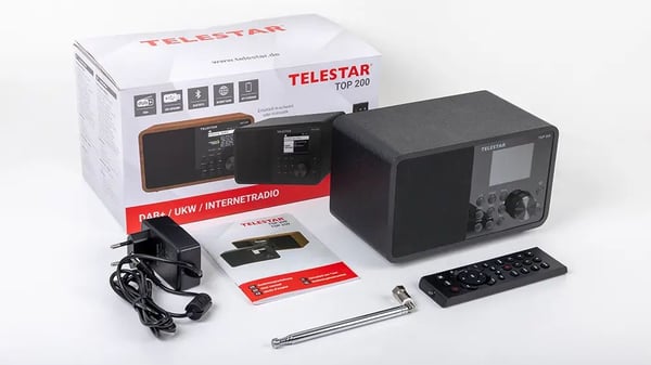Telestar TOP 200, Bærbar, Analog og digital, DAB+, FM, 10 W, 7,5 cm, TFT
