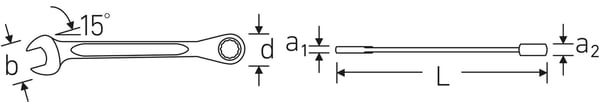 Stahlwille 40171313 17F 13 FLACH Rengasavain rengaskynsiavain