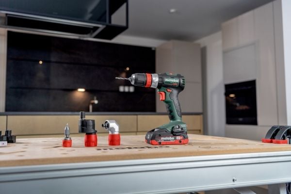 Metabo SB 18 L BL Q, Pistooliporakone, Harjaton, musta, Vihreä, Punainen, Hopea, 1,3 cm, 1700 RPM, 4 cm