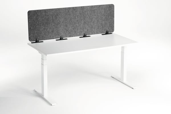 KESTÄVÄ kokoontaitettava pöydänjakaja 1.60m PET-huopa/50cm yksityisyyden suojaa näytön korkeus