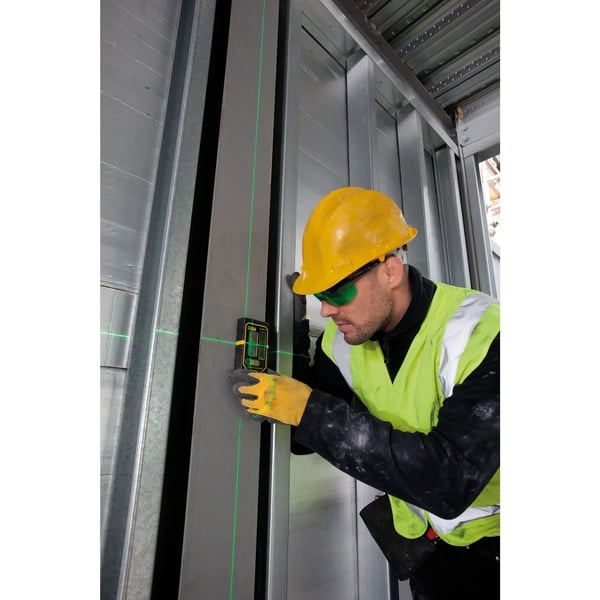 Stanley FMHT1-74267 LD200-G vihreän linjalaserin vastaanotin, musta