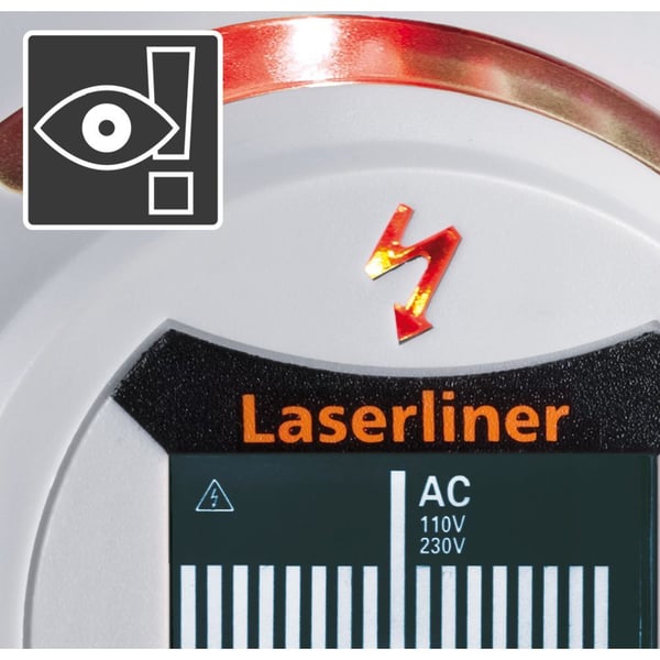 Laserliner StarFinder Plus, Strömförande kabel, Trä, Metall, Svart, Vit, 4 cm, 4 cm, 6LR61, 9 V
