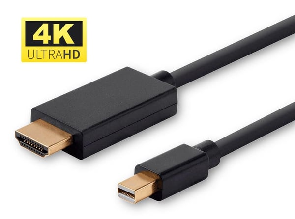 MicroConnect - Adapterkabel - Mini DisplayPort till HDMI - 2 m - svart - 4K60 Hz (4096 x 2160) stöd