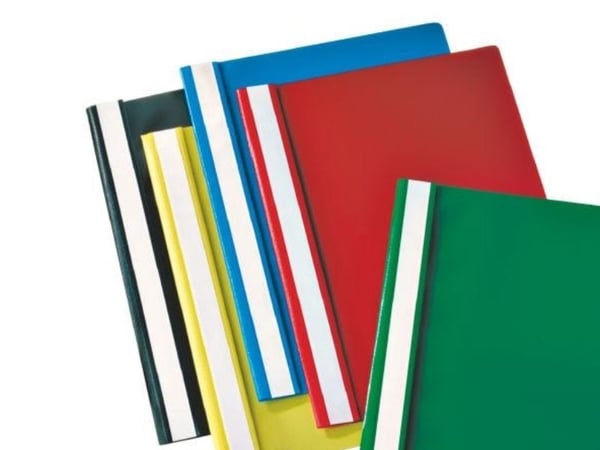 Esselte - Rapportfil - for A4 (210 x 297 mm) - kapasitet: 160 ark - rød