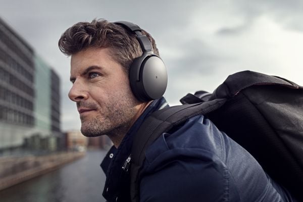 Epos ADAPT 361 Bluetooth Headset - USB-C - Inkl. USB Dongle - Sorter - Optimeret til MS Teams, Google Meet m.fl.