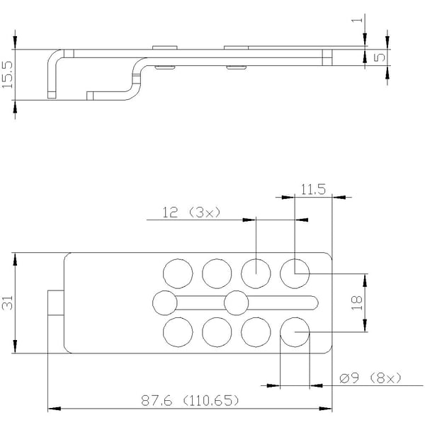 Siemens 3SE50000AV081AA3 3SE5000-0AV08-1AA3 Låsinsats 1 st