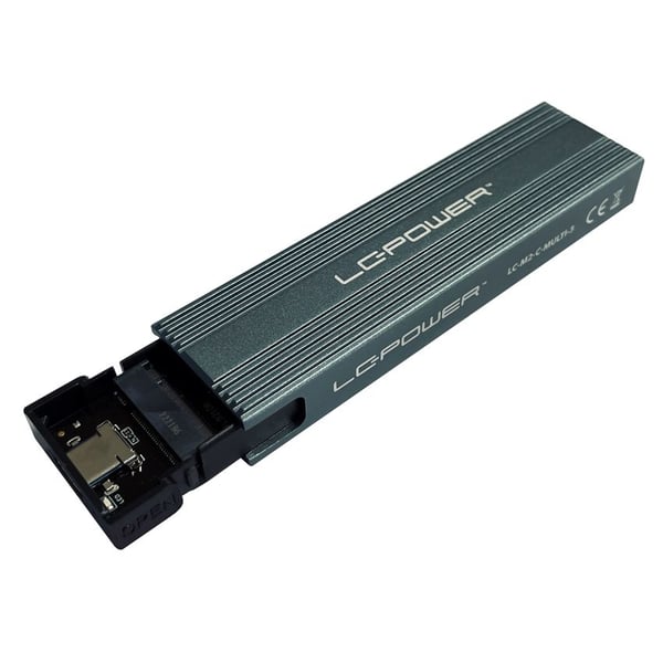 LC-POWER USB-C-kotelo f.NVMe o.SATA f.VNMe tai SATA-M2