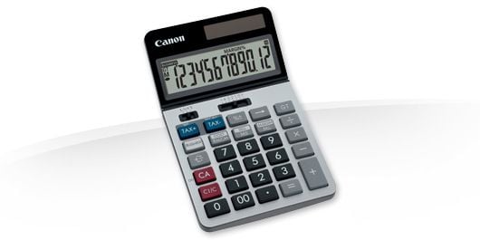 Canon KS-1220TSG, Työpöytä, 12 lukua, 1 linjat, Näyttön kallistus, Akku/Aurinko, Musta, Sininen, Punainen, Hopea