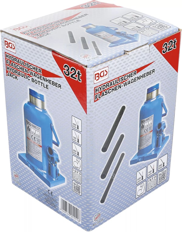 BGS technic Hydraulic Bottle Jack, 18162 mm, 18,2 kg