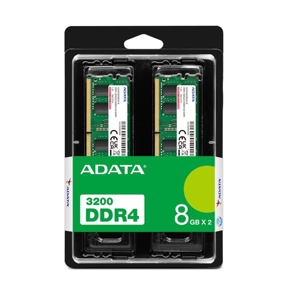 SO-DIMM 16 GB DDR4-3200 (2x 8 GB) Dual-Kit (grønn, AD4S32008G22-DTGN)
