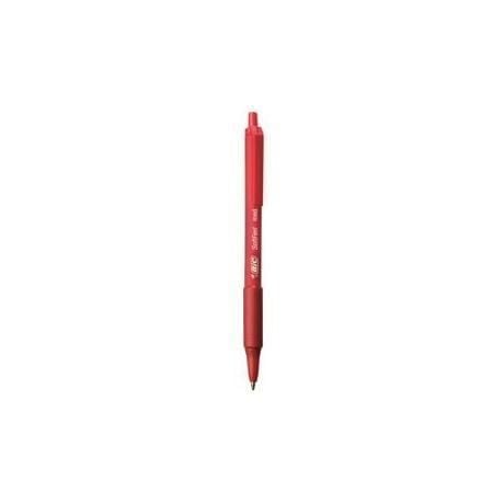 BIC Soft Feel clic - Kulepenn - rød - 1 mm - medium - retraktil (en pakke 12)
