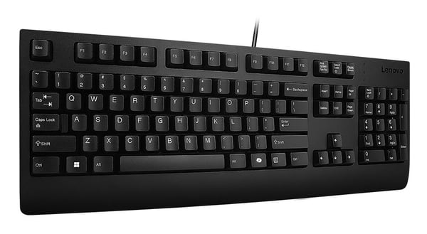 Lenovo Preferred Pro II - Näppäimistö - täysikokoinen - USB - QWERTY - dansk - sort - brun kasse