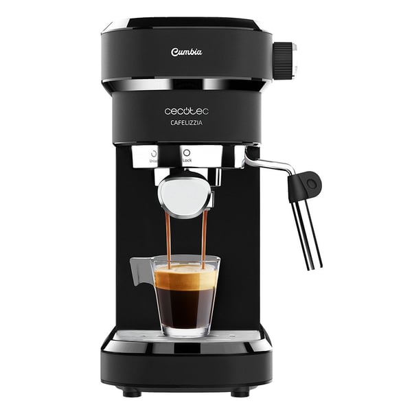 Cecotec Cafelizzia 790, Espressomaskin, 1,2 l, 1350 W, Sort, Rustfritt stål