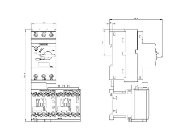 Siemens 3RA2210-0CA15-2AP0, 170 mm, 97,5 mm, 181 mm, 112,5 mm, 804 g, 1 styck