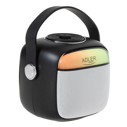 Adler AD 1199B, Trådlös, Bärbar monohögtalare, Svart, Grå, Knappar, MP3-spelare, Inbyggt batteri