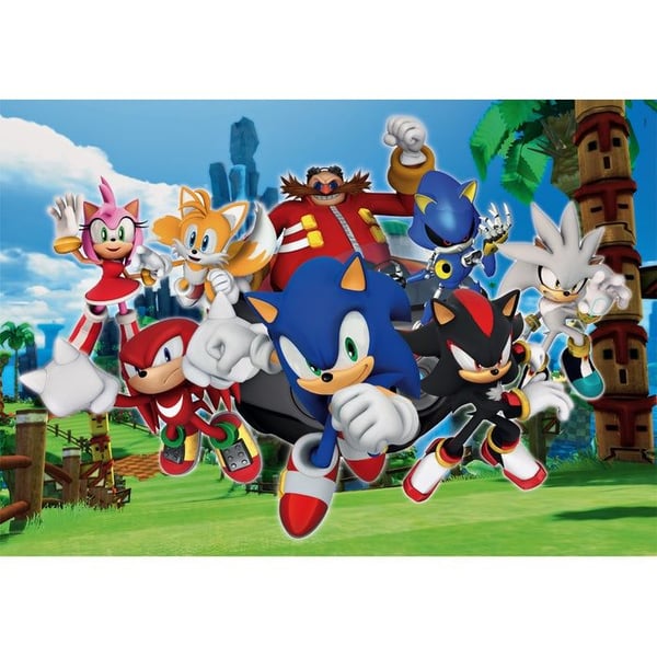 Clementoni Puslespil Sonic, 104 brikker, (Super)