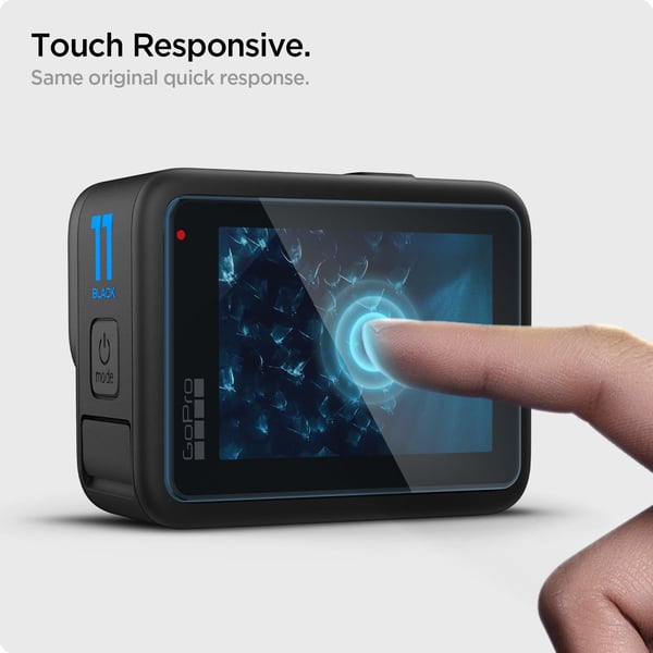 Spigen HERO11 Black Screen Protector, Läpinäkyvä, GoPro HERO11 Black, Karkaistu lasi, 62 mm, 0,254 mm, 40,9 mm