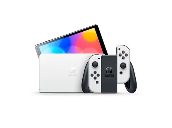 Nintendo Switch with Neon Blue and Neon Red Joy-Con - Spelkonsol - Full HD - svart, neonröd, neonblå