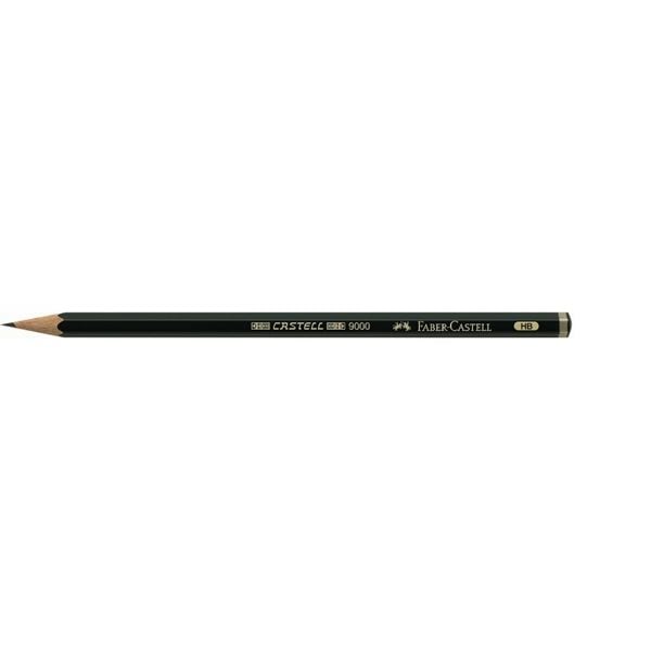Faber-Castell CASTELL 9000, HB, Musta, Kolmion muotoinen, 1 kpl
