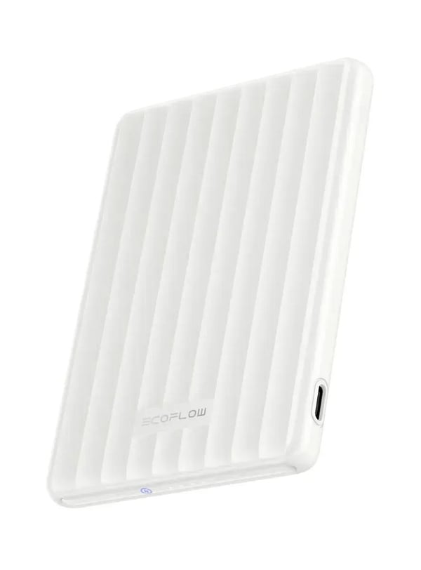 EcoFlow RAPID Mag (5000 mAh, 20 W, Qi1) – Magneettinen varavirtalähde - Valkoinen