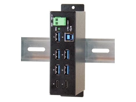 EXSYS EX-1197HMS, USB 3.2 Gen 1 (3.1 Gen 1) Typ-B, USB 3.2 Gen 1 (3.1 Gen 1) Typ-A, USB 3.2 Gen 1 (3.1 Gen 1) Typ-C, 5000 Mbit/s, Sortera, Metall, ...