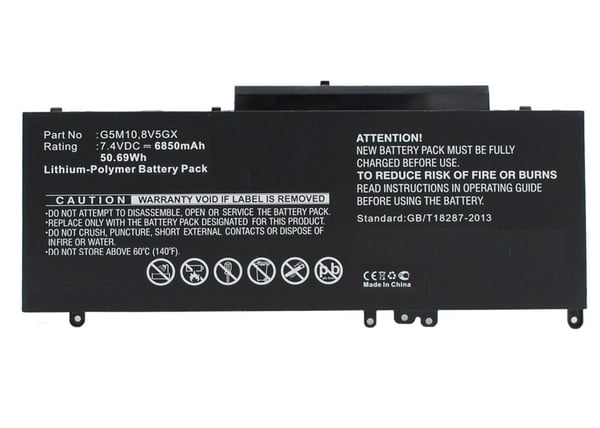 CoreParts - Akku tietokoneen akkuun - Litium-polymeeri - 6850 mAh - 50.7 Wh - lajittelu - Dell Latitude 3150, 3160, E5250:lle