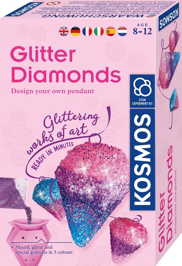 Kosmos Glitter Diamonds, Koepakkaus, Kemia, 8 vuosi/vuosia, Vaalea pinkki