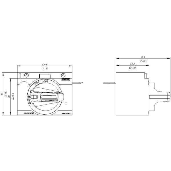Siemens 3VA9277-0EK27, 369 g, 90 mm, 110 mm, 110 mm