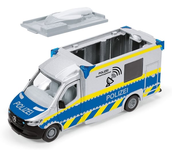 Siku Mercedes-Benz Sprinter Police, Poliisiauton pienoismalli, Esikoottu, 1:50, Mercedes-Benz Sprinter, Ei sukupuolirajoitusta, Metalli, Muovi