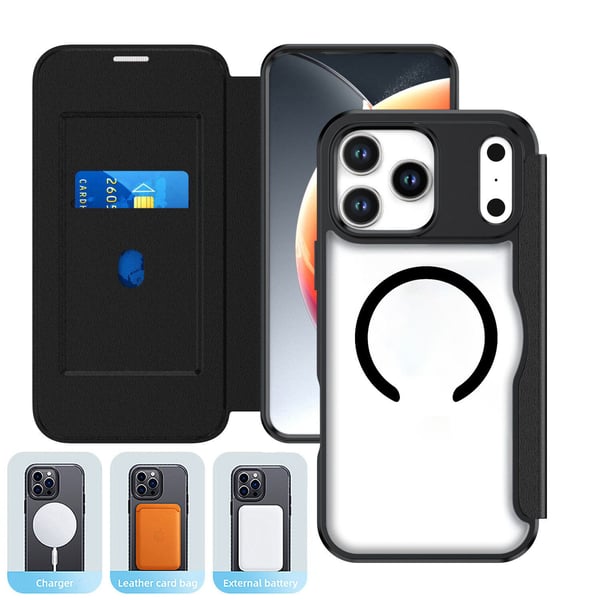 4smarts Urban Pro, Flip case, Apple, iPhone 17 Pro, 16 cm (6.3"), Svart