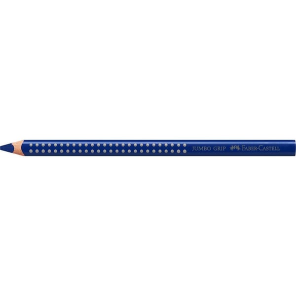 Värikynä, Faber-Castell Grip, JUMBO, Helio Blue, kolmionmuotoinen - (12 kpl)