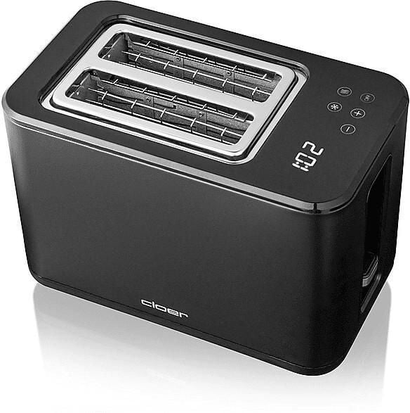Cloer 3930, 2 skiver, Svart, Plast, Nivå, Berøringskontroll, 900 W, 220 - 240 V