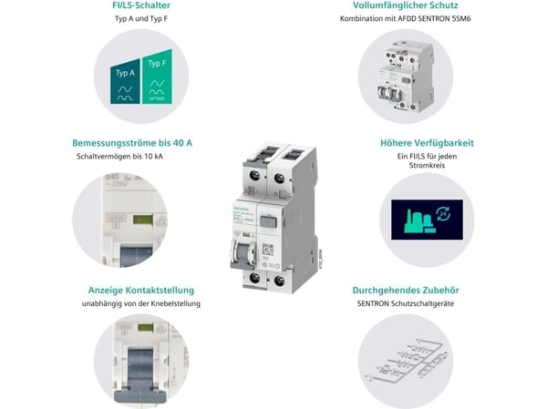 Yhdistelmäkytkin 300mA, 6kA, 1-napainen + nolla C 10A