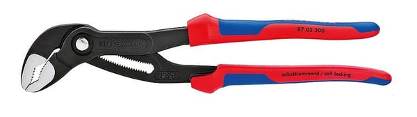 Knipex Cobra, Skrutang, 7 cm, 6 cm, Kromvanadiumstål, Plast, Blå, Rød