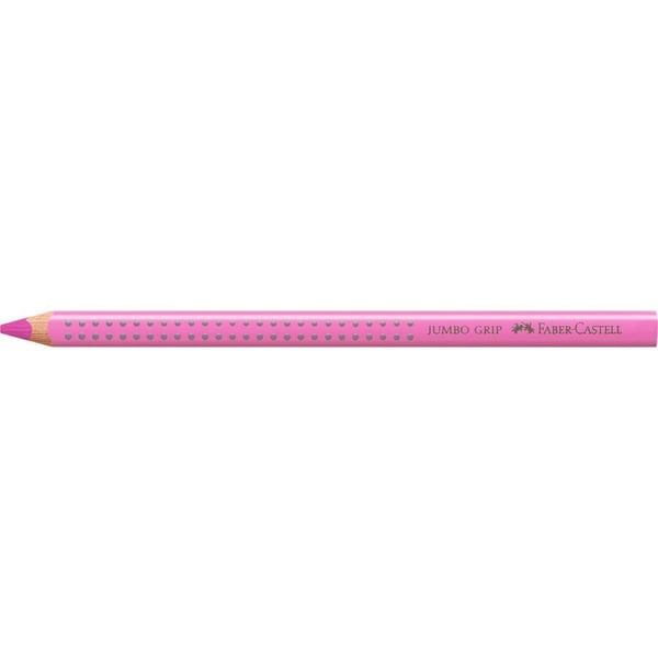 Fargeblyant, Faber-Castell Grip, JUMBO, lys magenta, trekantet - (12 stk.)