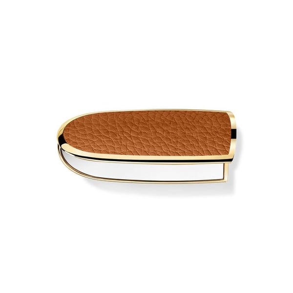 Guerlain Rouge G Ecrin leppestiftetui med speil, brunt metall