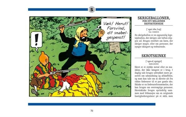 Kaptein Haddocks ordbok | Kristian Bang Foss | Språk: Dansk