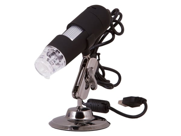 Levenhuk DTX 30, Digitaalinen mikroskooppi, Musta, 230x, 20x, LED, Valkoinen